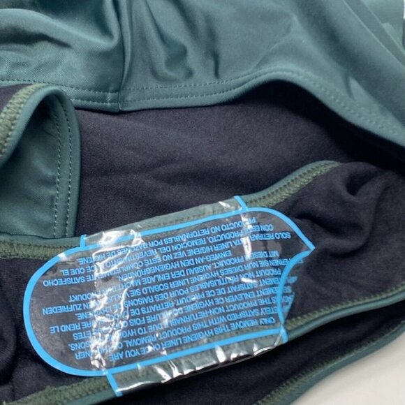 French Connection One Piece Green Ruffle Off Shoulder Swimsuit Size Med NWT B5 - Picture 8 of 10